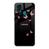 Fly Butterfly Samsung Galaxy F41 Glass Back Cover Online