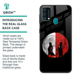 Anime Red Moon Glass Case for Samsung Galaxy F41