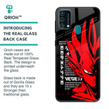 Red Vegeta Glass Case for Samsung Galaxy F41