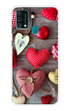 Valentine Hearts Samsung Galaxy F41 Back Cover