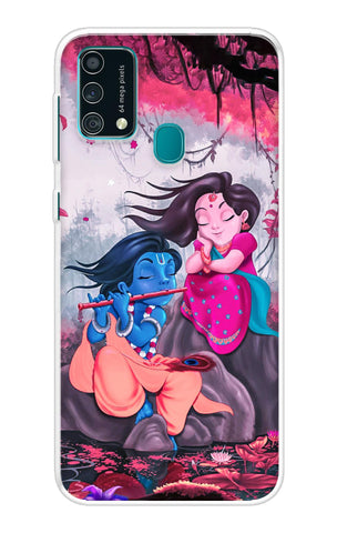 Radha Krishna Art Samsung Galaxy F41 Back Cover