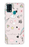 Unicorn Doodle Samsung Galaxy F41 Back Cover