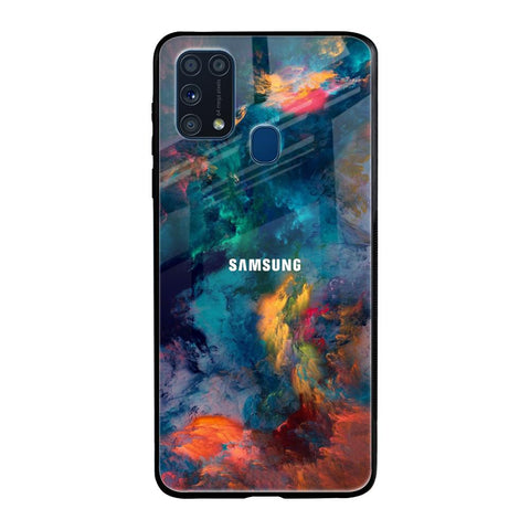 Colored Storm Samsung Galaxy M31 Prime Glass Back Cover Online