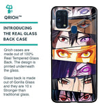 Anime Eyes Glass Case for Samsung Galaxy M31 Prime