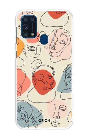 Abstract Faces Samsung Galaxy M31 Prime Back Cover