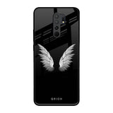 White Angel Wings Poco M2 Glass Back Cover Online