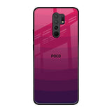 Wavy Pink Pattern Poco M2 Glass Back Cover Online