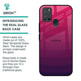 Wavy Pink Pattern Glass Case for Realme 7i