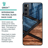 Wooden Tiles Glass Case for Vivo V20 SE