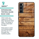 Wooden Planks Glass Case for Vivo V20 SE