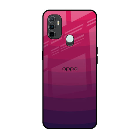 Wavy Pink Pattern Oppo A33 Glass Back Cover Online