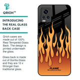 Fire Flame Glass Case for Vivo V20 Pro