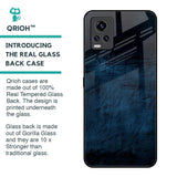 Dark Blue Grunge Glass Case for Vivo V20 Pro