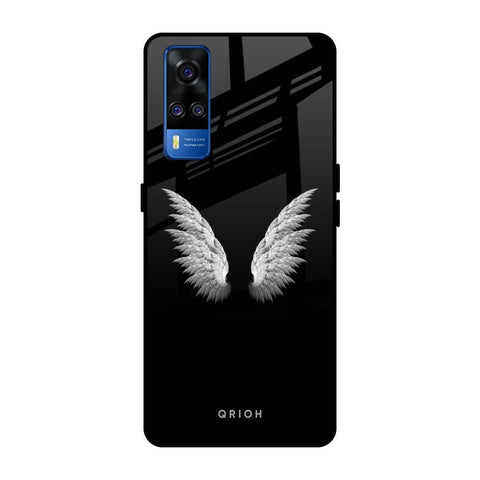 White Angel Wings Vivo Y51 2020 Glass Back Cover Online