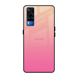 Pastel Pink Gradient Vivo Y51 2020 Glass Back Cover Online