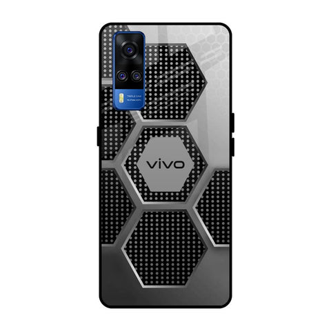 Hexagon Style Vivo Y51 2020 Glass Back Cover Online