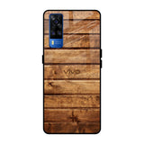 Wooden Planks Vivo Y51 2020 Glass Back Cover Online