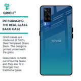 Celestial Blue Glass Case For Vivo Y51 2020