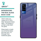 Indigo Pastel Glass Case For Vivo Y51 2020