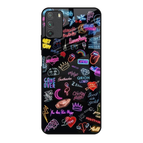 Accept The Mystery Poco M3 Glass Back Cover Online