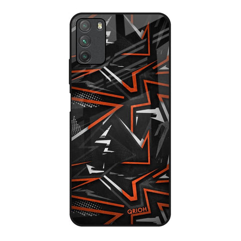 Vector Art Poco M3 Glass Back Cover Online