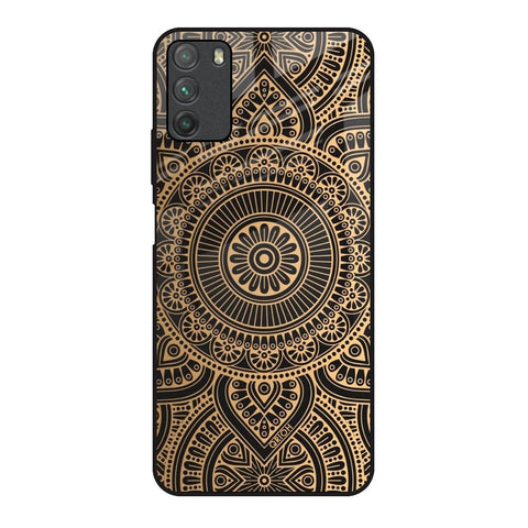 Luxury Mandala Poco M3 Glass Back Cover Online