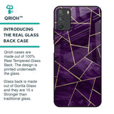 Geometric Purple Glass Case For Poco M3