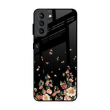 Floating Floral Print Samsung Galaxy S21 Plus Glass Back Cover Online