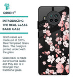 Black Cherry Blossom Glass Case for Mi 10i 5G