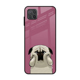 Funny Pug Face Samsung Galaxy M12 Glass Back Cover Online