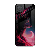 Moon Wolf Samsung Galaxy M12 Glass Back Cover Online