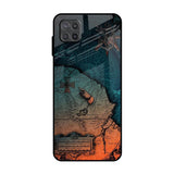 Geographical Map Samsung Galaxy M12 Glass Back Cover Online