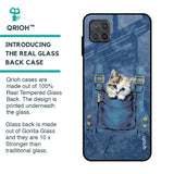 Kitty In Pocket Glass Case For Samsung Galaxy M12