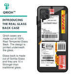 Cool Barcode Label Glass Case For Samsung Galaxy M12