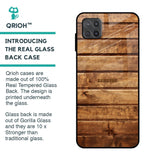 Wooden Planks Glass Case for Samsung Galaxy M12