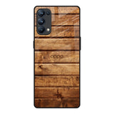 Wooden Planks Oppo Reno5 Pro Glass Back Cover Online