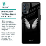 White Angel Wings Glass Case for Oppo Reno5 Pro