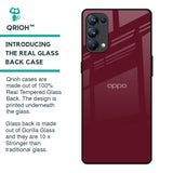 Classic Burgundy Glass Case for Oppo Reno5 Pro