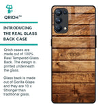 Wooden Planks Glass Case for Oppo Reno5 Pro