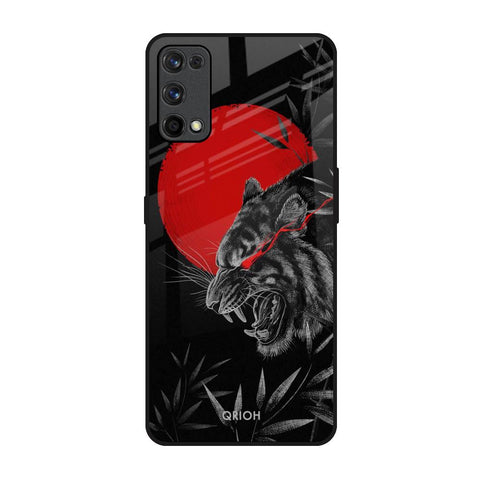 Red Moon Tiger Realme X7 Pro Glass Back Cover Online