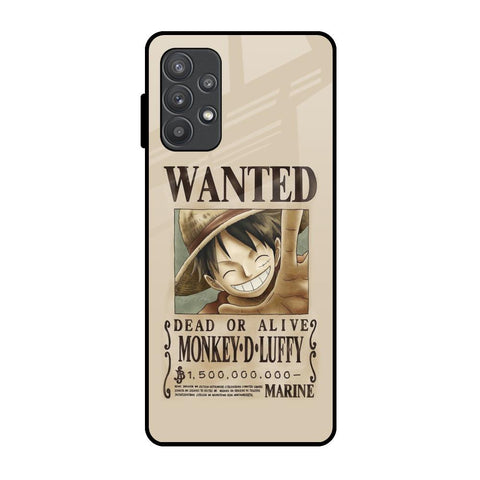Luffy Wanted Samsung Galaxy A32 Glass Back Cover Online