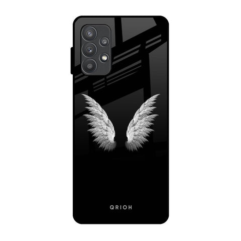 White Angel Wings Samsung Galaxy A32 Glass Back Cover Online