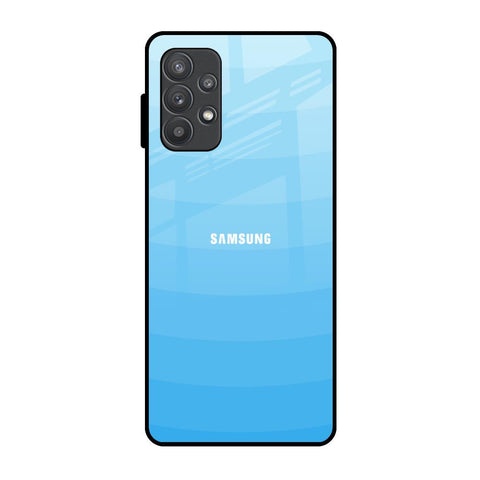 Wavy Blue Pattern Samsung Galaxy A32 Glass Back Cover Online