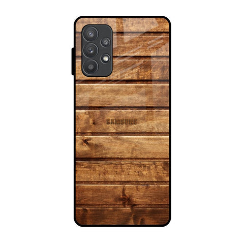 Wooden Planks Samsung Galaxy A32 Glass Back Cover Online