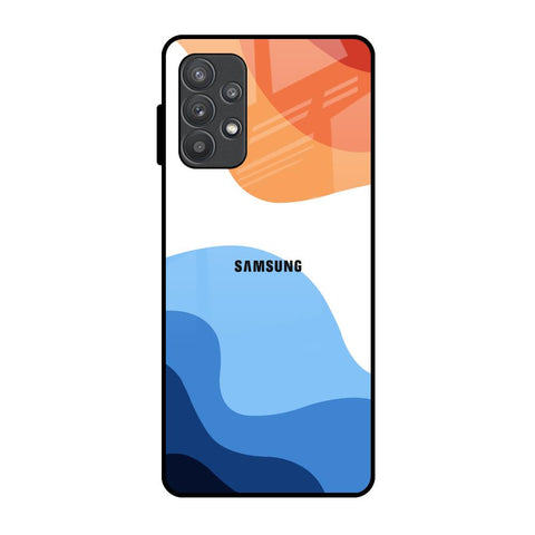 Wavy Color Pattern Samsung Galaxy A32 Glass Back Cover Online