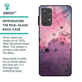 Space Doodles Glass Case for Samsung Galaxy A32
