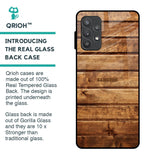 Wooden Planks Glass Case for Samsung Galaxy A32