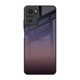 Grey Ombre Redmi Note 10 Glass Back Cover Online