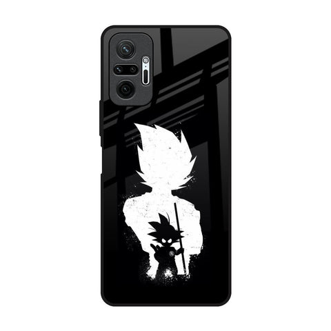 Monochrome Goku Redmi Note 10 Pro Glass Back Cover Online