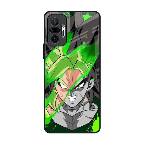 Anime Green Splash Redmi Note 10 Pro Glass Back Cover Online